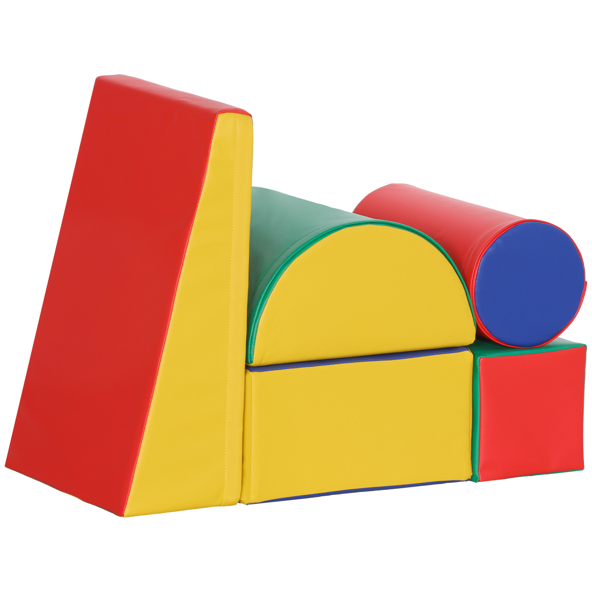 5 blocs de construction en mousse XL - modules de motricité - certifiés normes EN71-1-2-3 - mousse EPE revêtement PU multicolore
