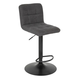 Lot de 2 tabourets de bar "Delek" gris 104x52x45cm