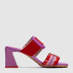 Sandalia Destalonada Mallorca Violet rojo 6,5 cm