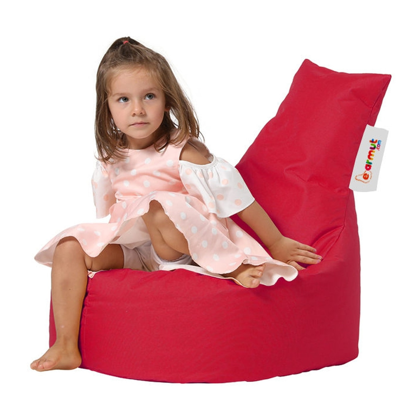 Sillón-puf rojo