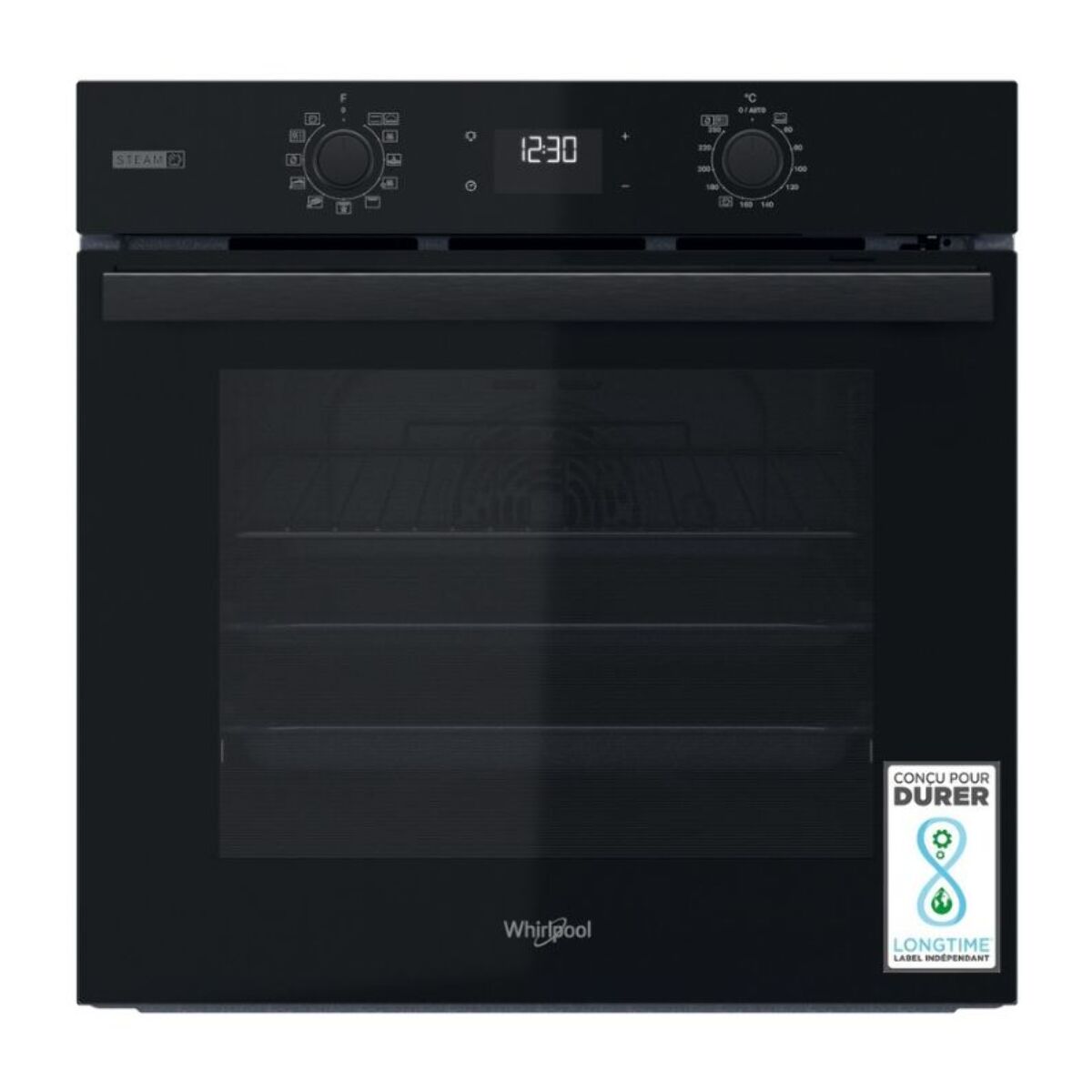 Four encastrable WHIRLPOOL OMSR58RU0B - Pyrolyse - Chaleur pulsée - Porte froide - noir Matt