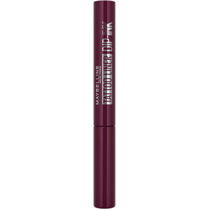 Maybelline New York Tattoo Liner Dip-Ink Eyeliner liquide Waterproof - Tenue jusqu'à 24h - Teinte : Burgundy Boost