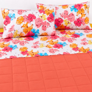 BASSETTI Completo letto 100% Cotone Fantasie Geometriche_Matrimoniale_Alissa Giallo