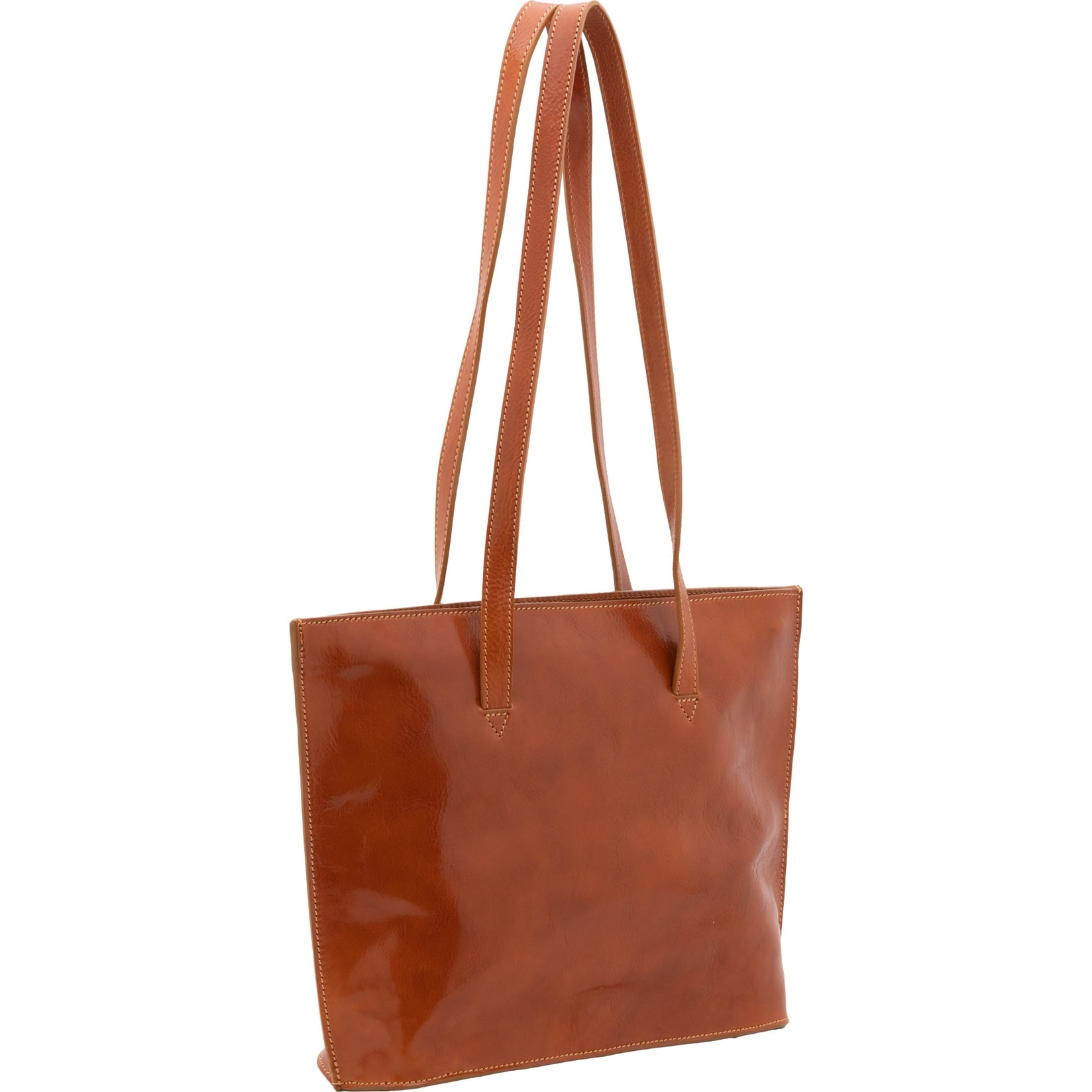 Borsa a spalla da donna - Modello False - 100% pelle - 27.0 x 38.5 x 10.0 cm