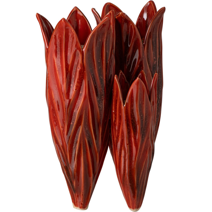 J-Line vase - argile - rouge