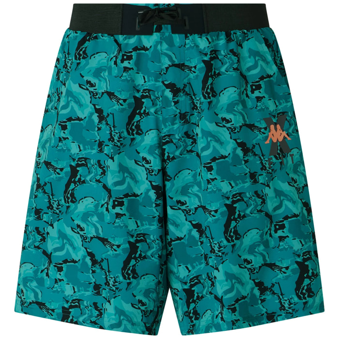 Pantaloni Corti Kappa Uomo Kombat Wkt Geclito Blu