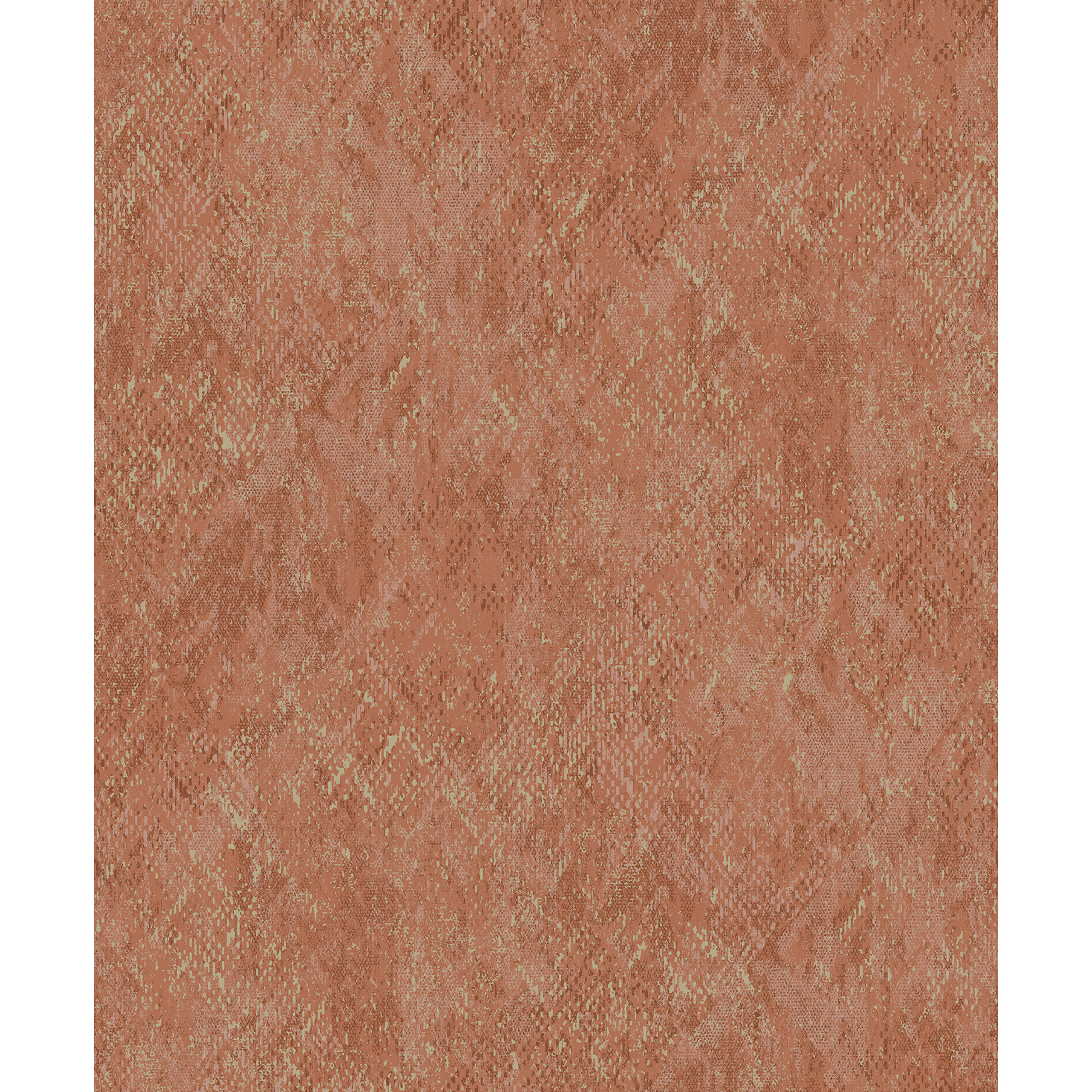 Papier peint effet peau serpent terra cotta