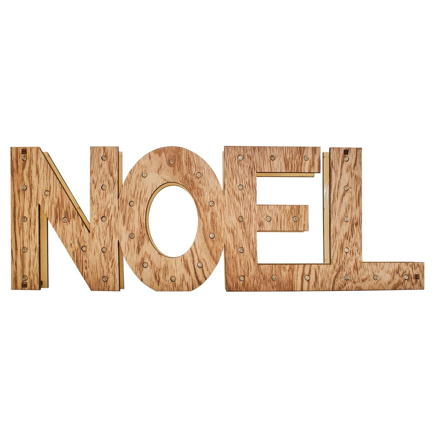 Lettres noel artekin bois led