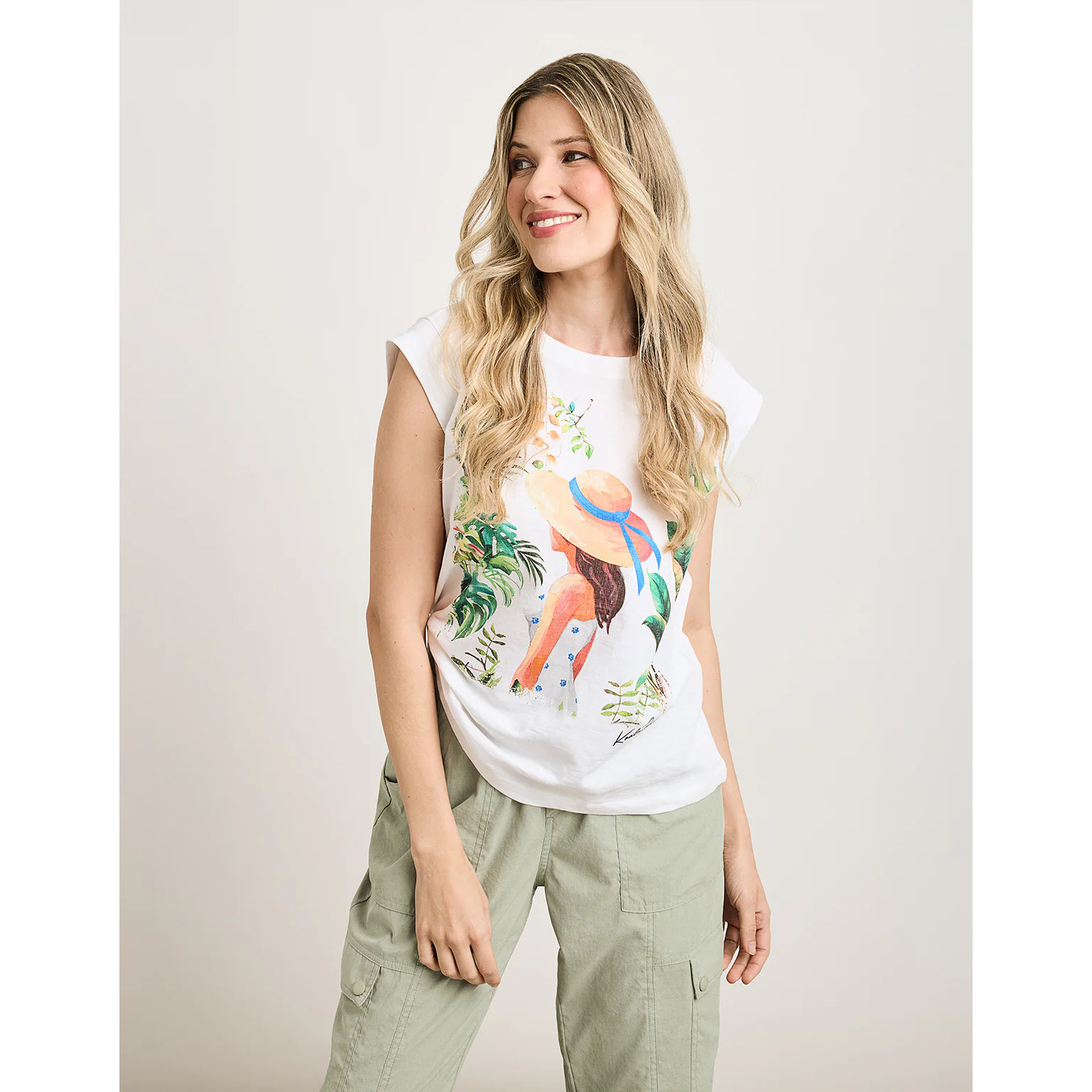 Camiseta Manga Corta Blanca - Lulina