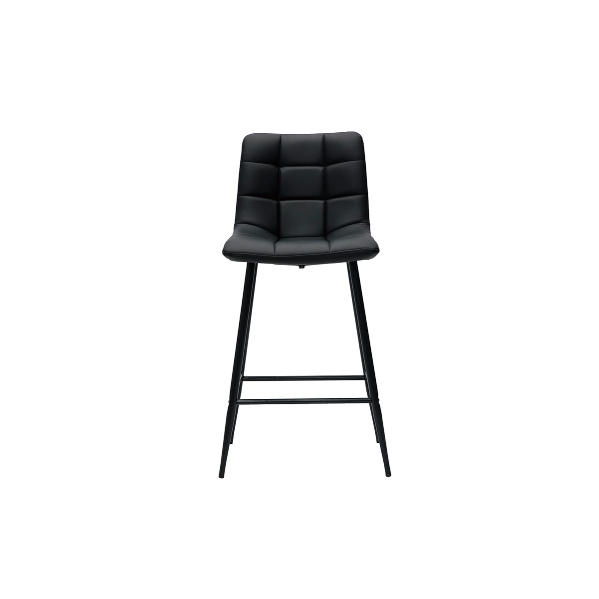 Tabourets de bar design noirs H65 cm (lot de 2) MAXWELL