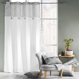 Coussin Déhoussable Rectangle Flavie - Gris
