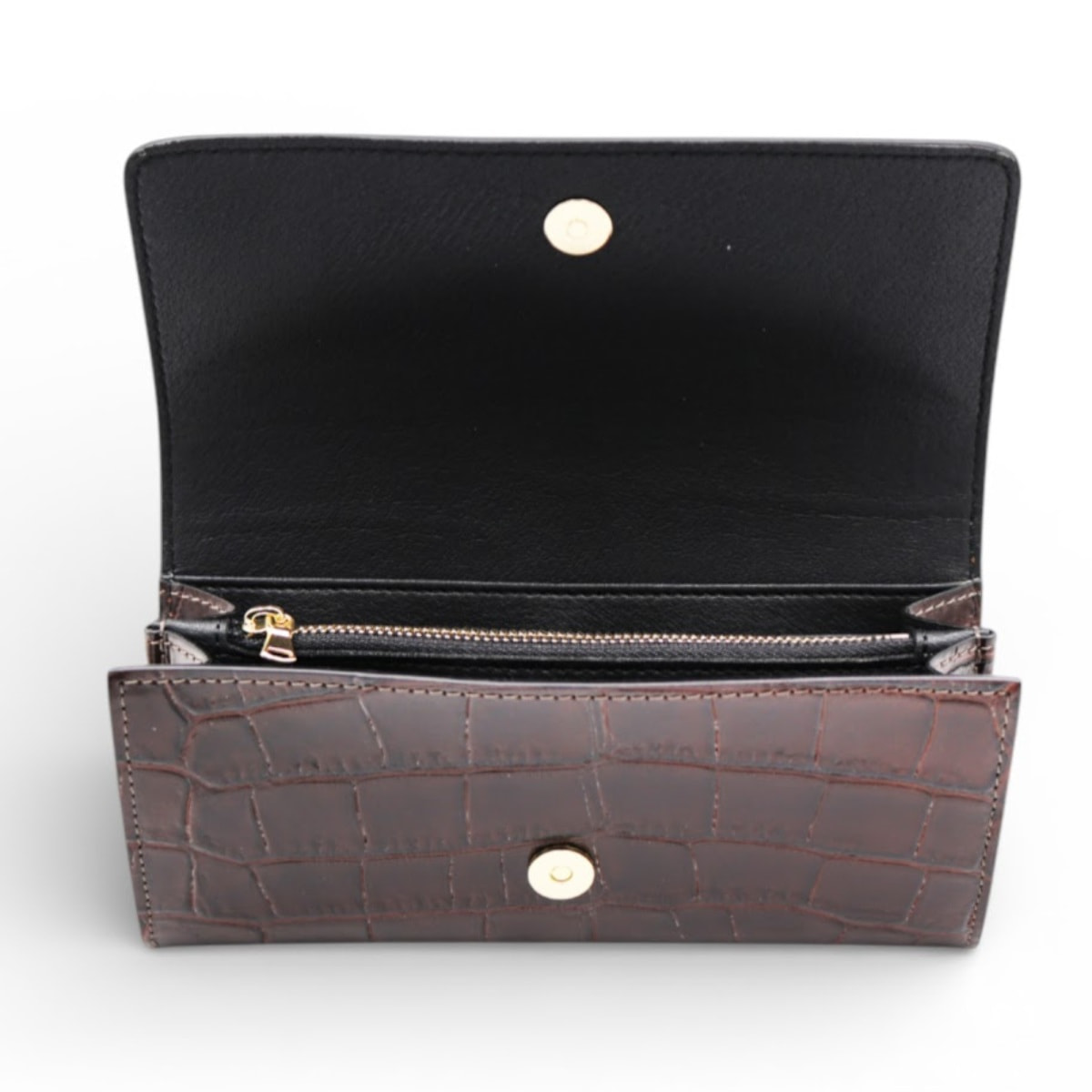 Cartera Cheval Firenze Cosmo Croc Marrón Oscuro