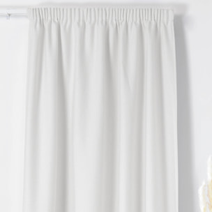 Rideau Thermique à Galon Fronceur  - Effet Bouclette - Blanc