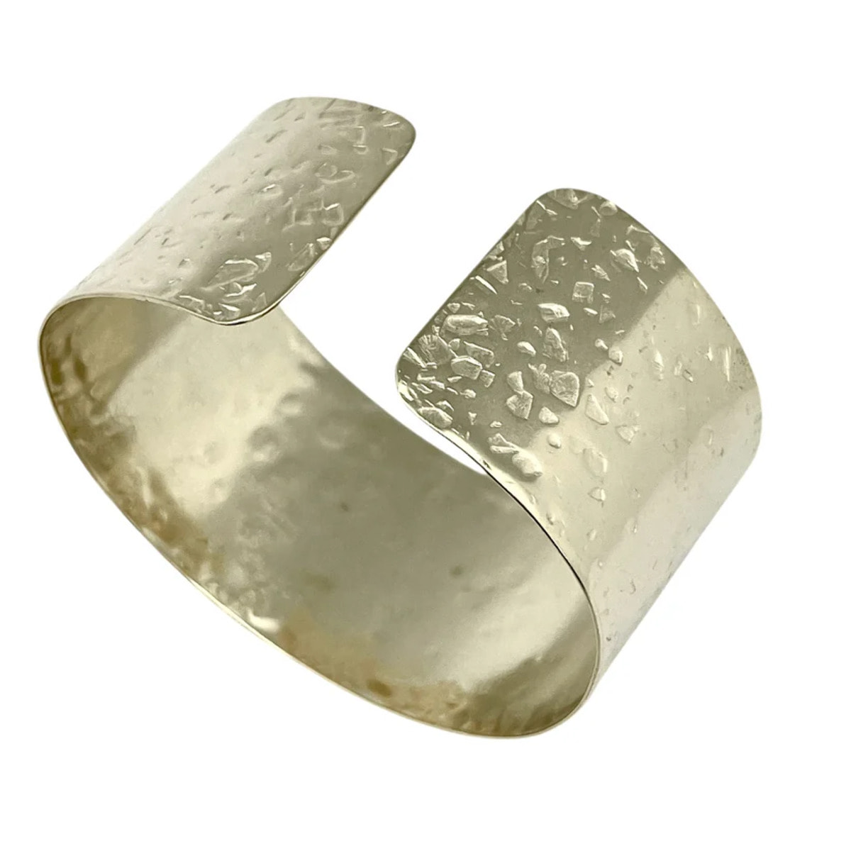 Pulsera brazalete Alunizaje medium en latón dorado