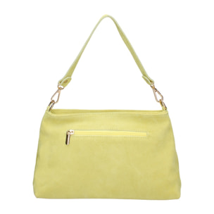 Borsa a mano da donna Made in Italy - Modello Celeste Pro - Pelle scamosciata - 30.0 x 17.0 x 9.0 cm