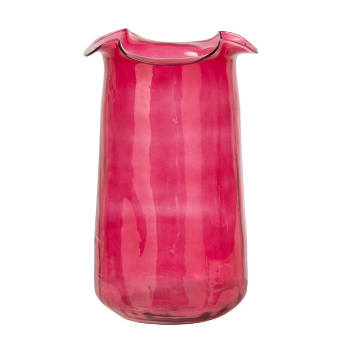J-Line vase - verre - fuchsia - large