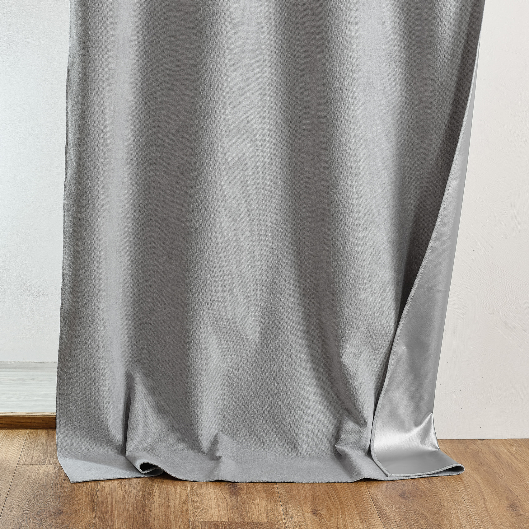 Rideau thermique occultant à œillets et réflecteur de chaleur - Gris Perle