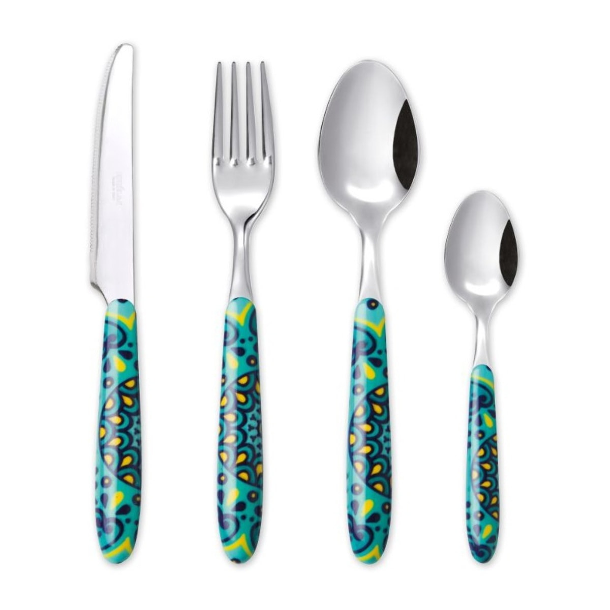 Service 24 couverts Excelsa – Mandala Mediterraneo, Acier Multicolore