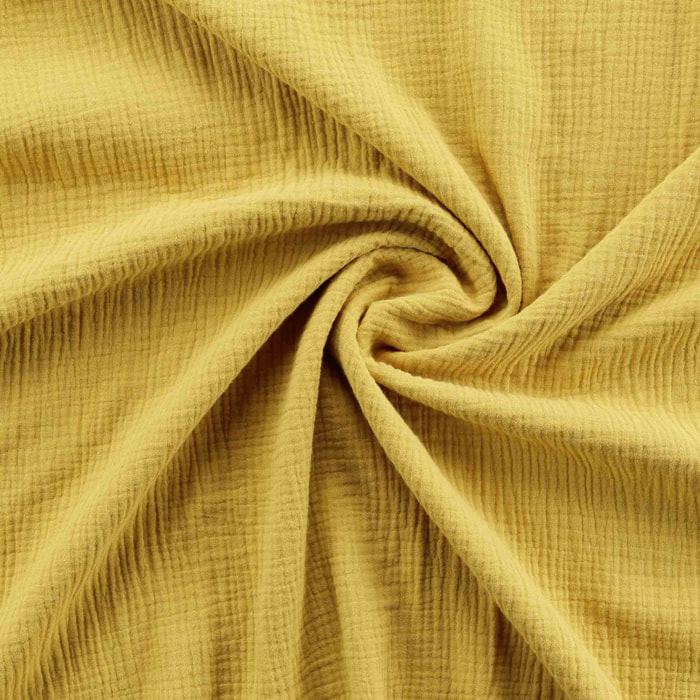 Parure de couette en gaz de coton - Jaune