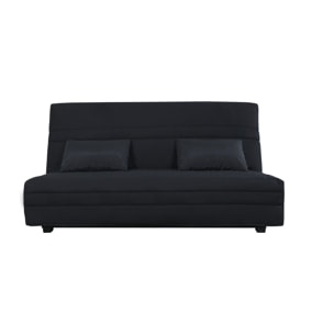 Banquette CC WASSY 130 x 190, uni noir