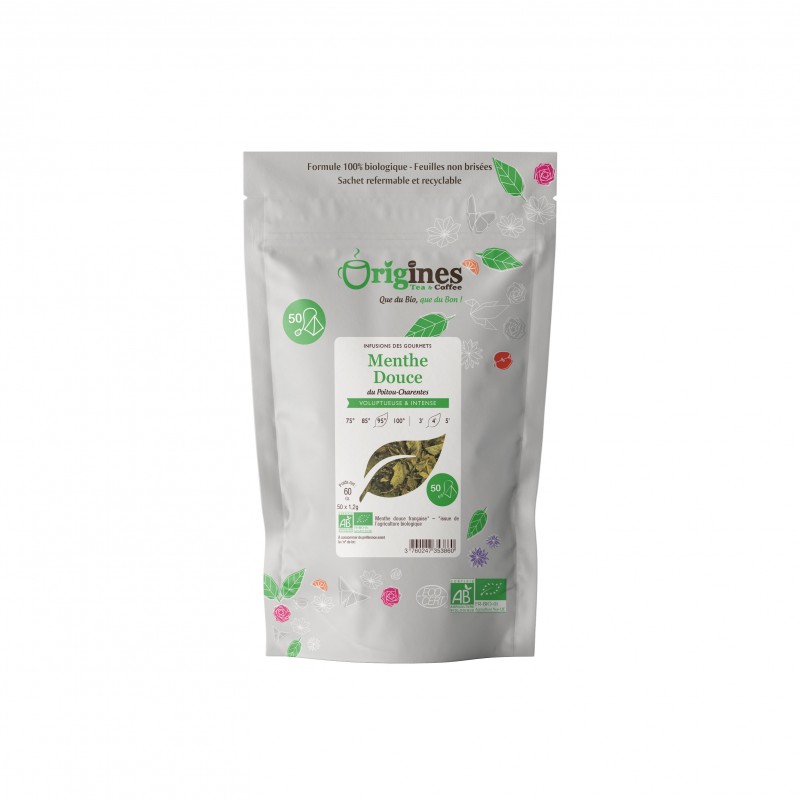Menthe Nanah - Infusion Bio plante naturelle - Infusettes 50x1,2g