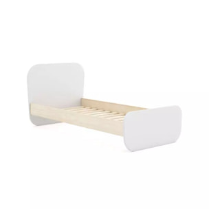 Cama juvenil Misty Breeze Blanco - Oak Soft