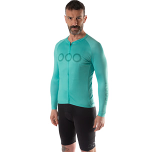 Maillot de manga larga ECOON modelo Tourmalet Men en color Turquesa