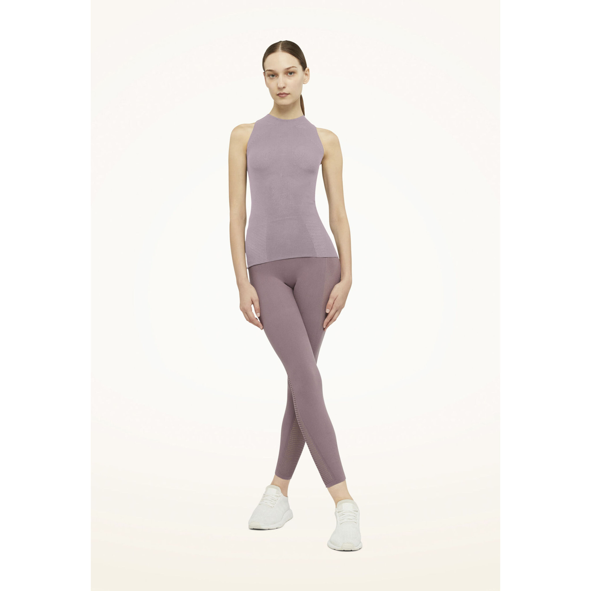 Top senza maniche Grid Net Top Sleeveless
