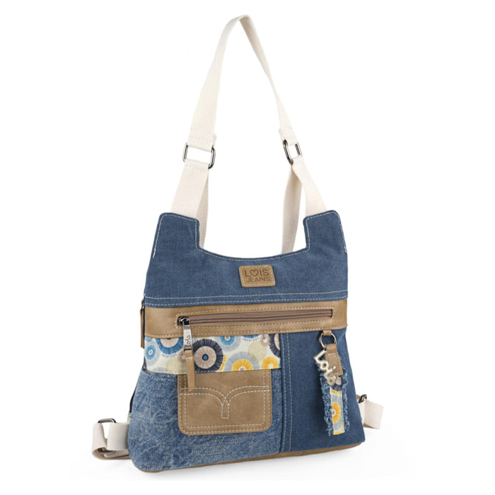 Bolso Mochila Mujer Lois Carolina Azul