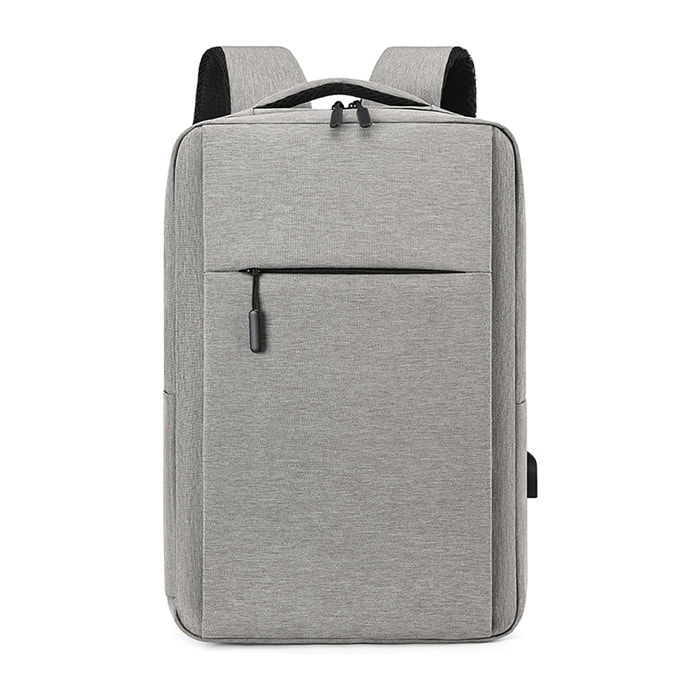 DAM Zaino per laptop  con interfaccia di ricarica USB. 30x13x48cm. Grigio