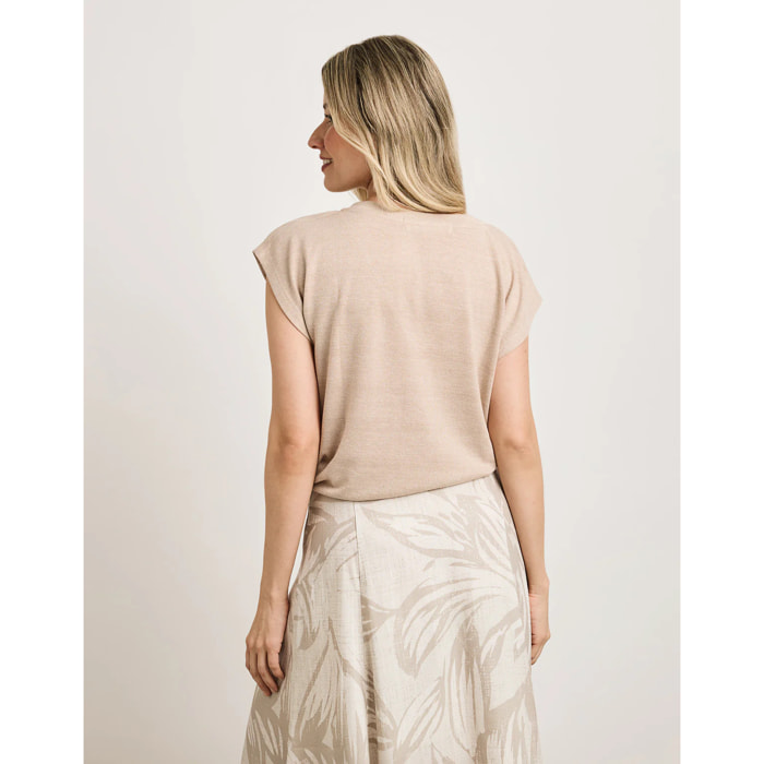 Camiseta Manga Corta Beige - Imara