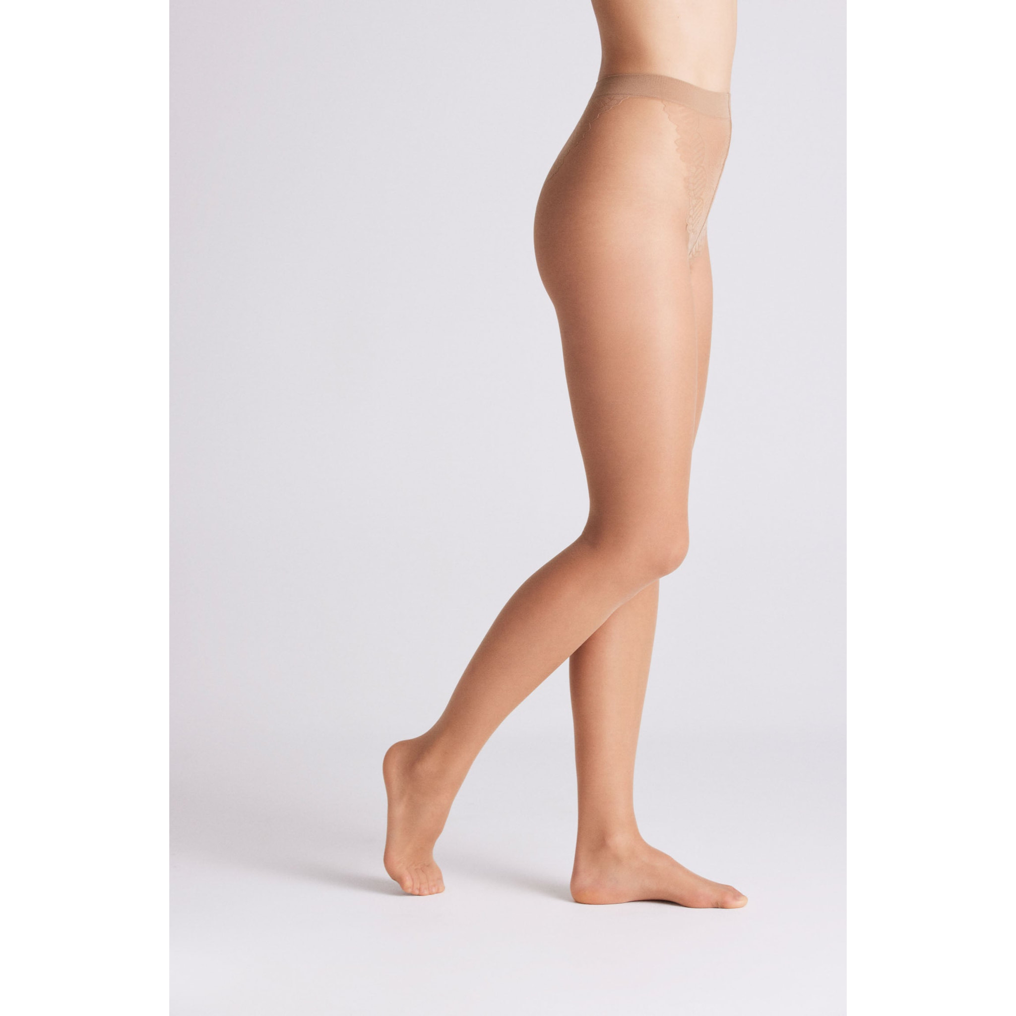 Collant beige senza cuciture 20 denari
