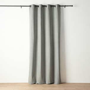 Rideau occultant chiné à oeillets - Vert