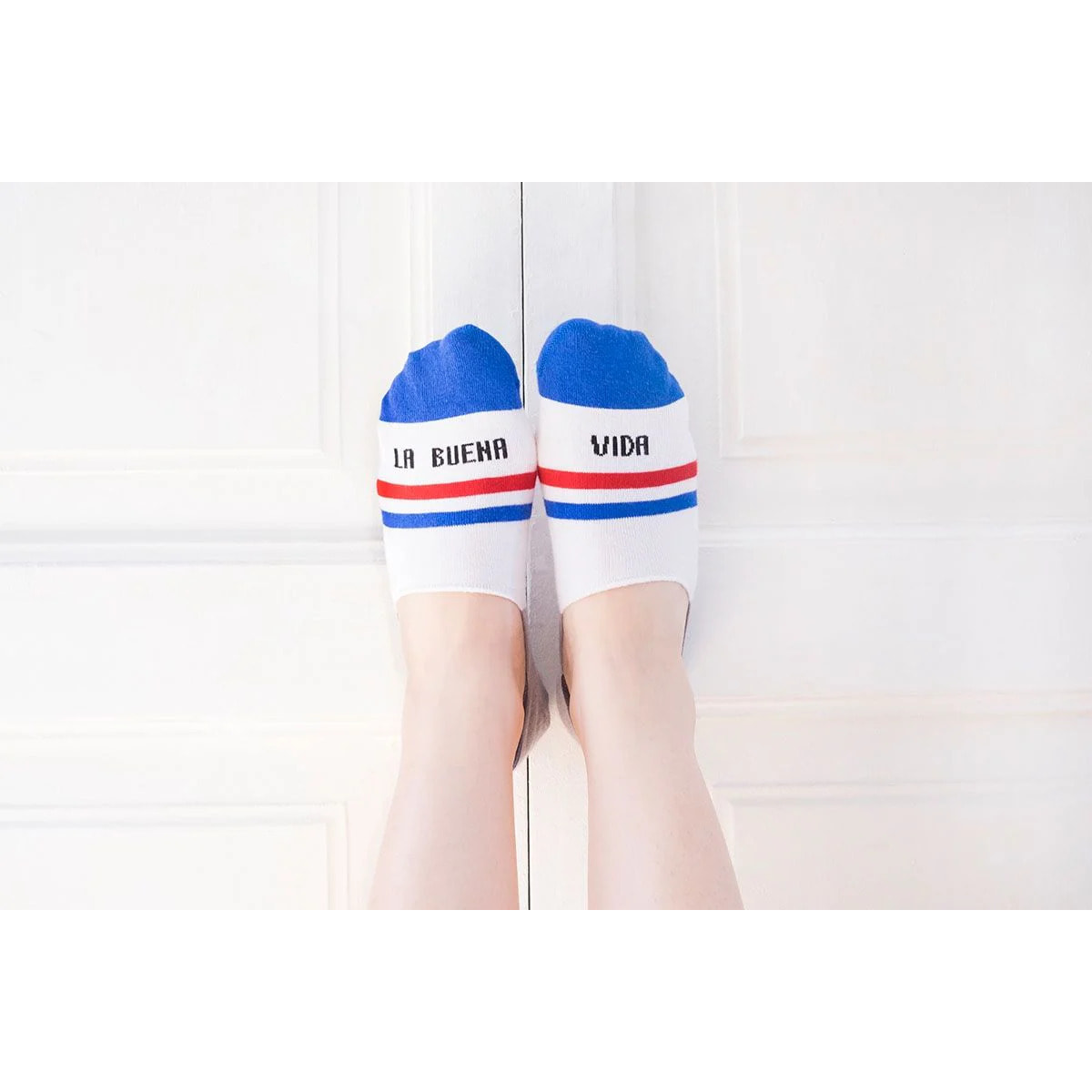 Calcetines invisibles "La buena vida" Azul