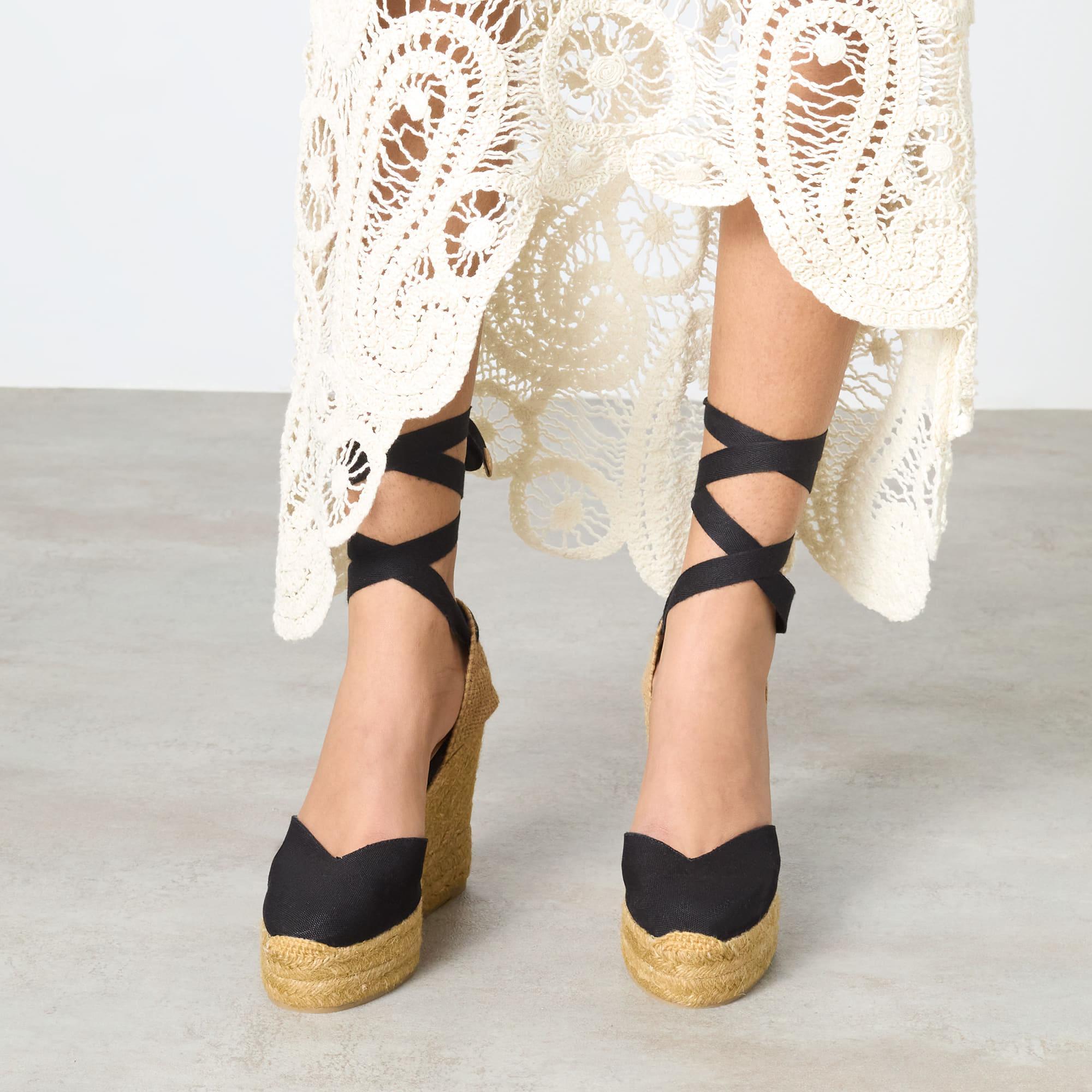 Alpargata Chiara cuña de yute 11cm doble plataforma