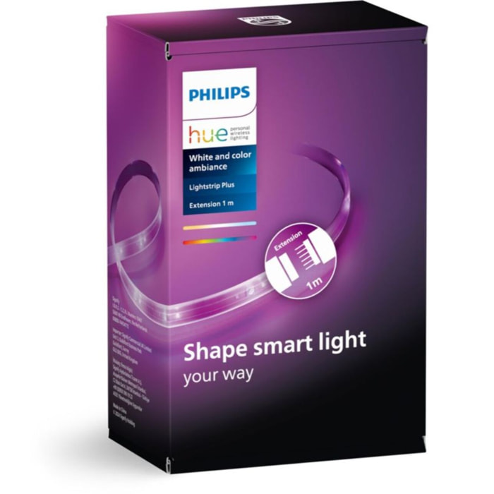 Bandeau LED PHILIPS HUE W&C LightStrip extension 1M