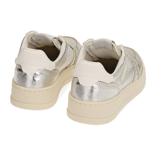 Sneakers argento laminato