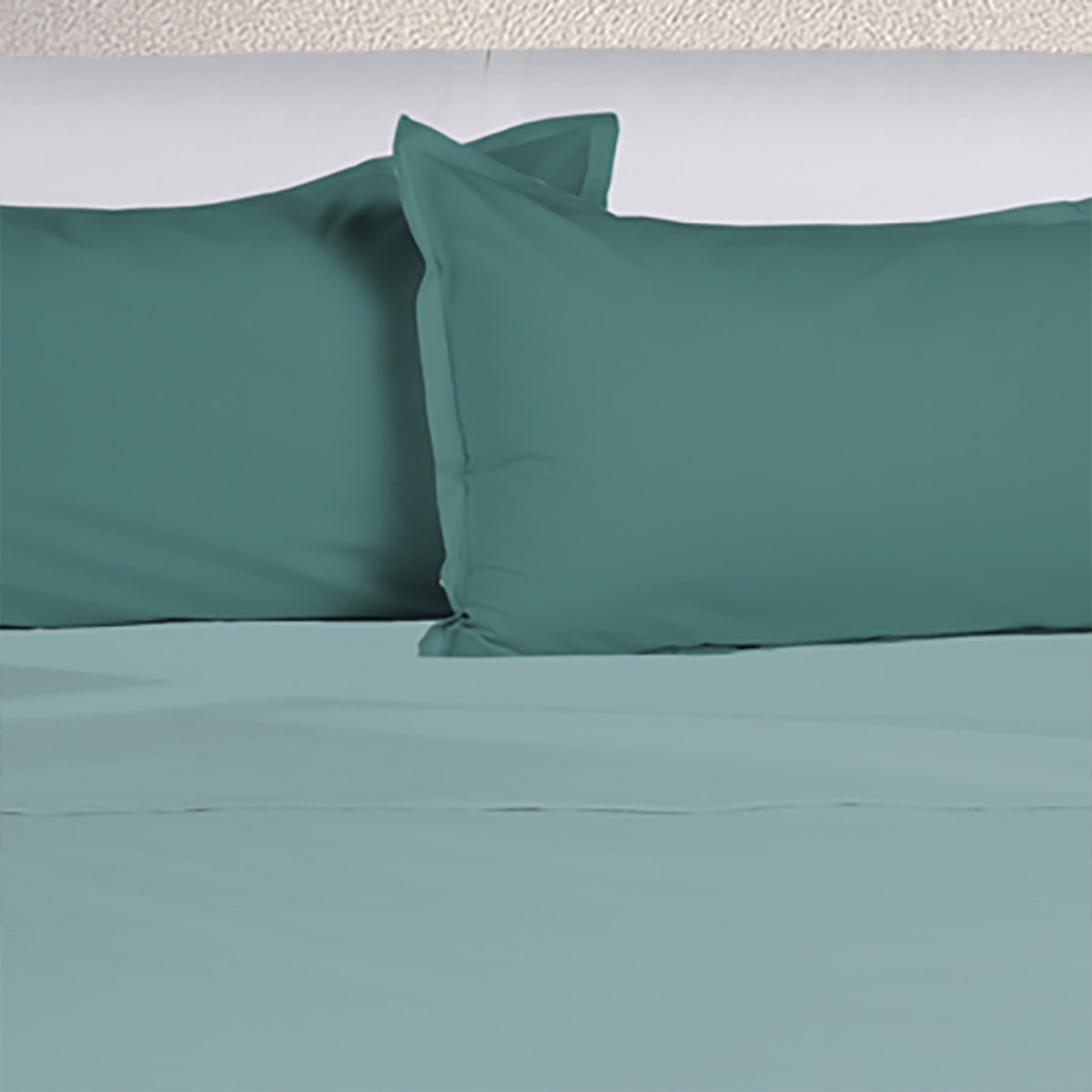 UNO CASA DESIGN Completo Letto Bice 25 Bicolor in Puro Cotone_Matrimoniale_atlantico