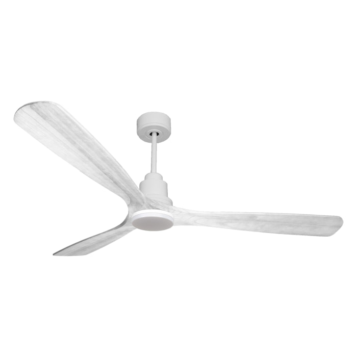 Ventilateur de plafond Réversible  Thermostat Dimmable Wifi Moteur à courant continu Toits en pente Télécommande Lumière à trois tons Hypersilence Mémoire