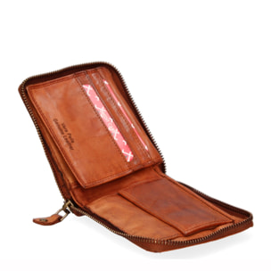 Portafoglio uomo in vera pelle - Modello False - Casual - 12.5 x 11.0 x 2.5 cm