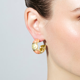 Pendientes Saiol acabado oro amarillo 18k