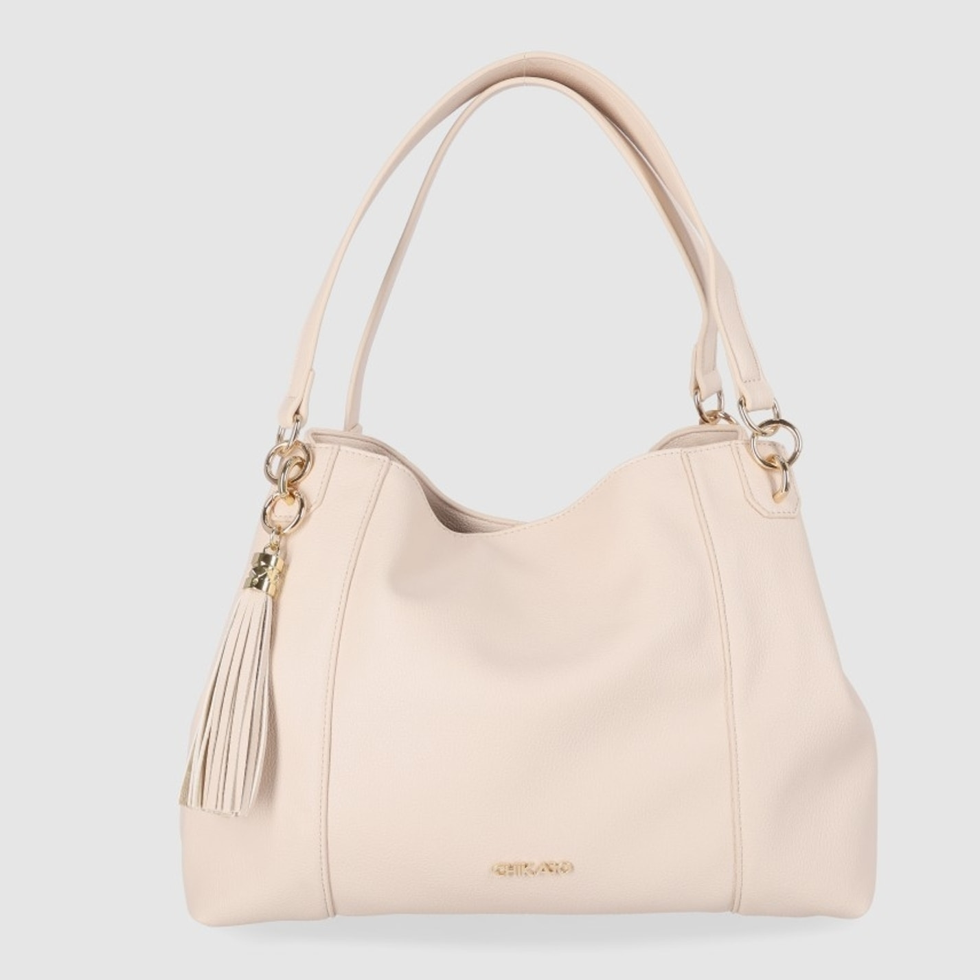 Bolso - Beig - Medida: 36 cm x 27 cm x 14 cm