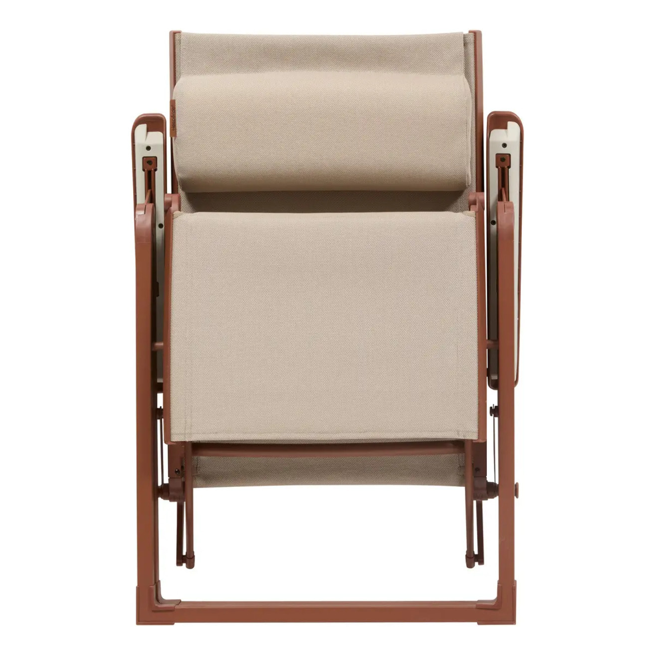 Fauteuil de jardin Decima beige lin/acajou