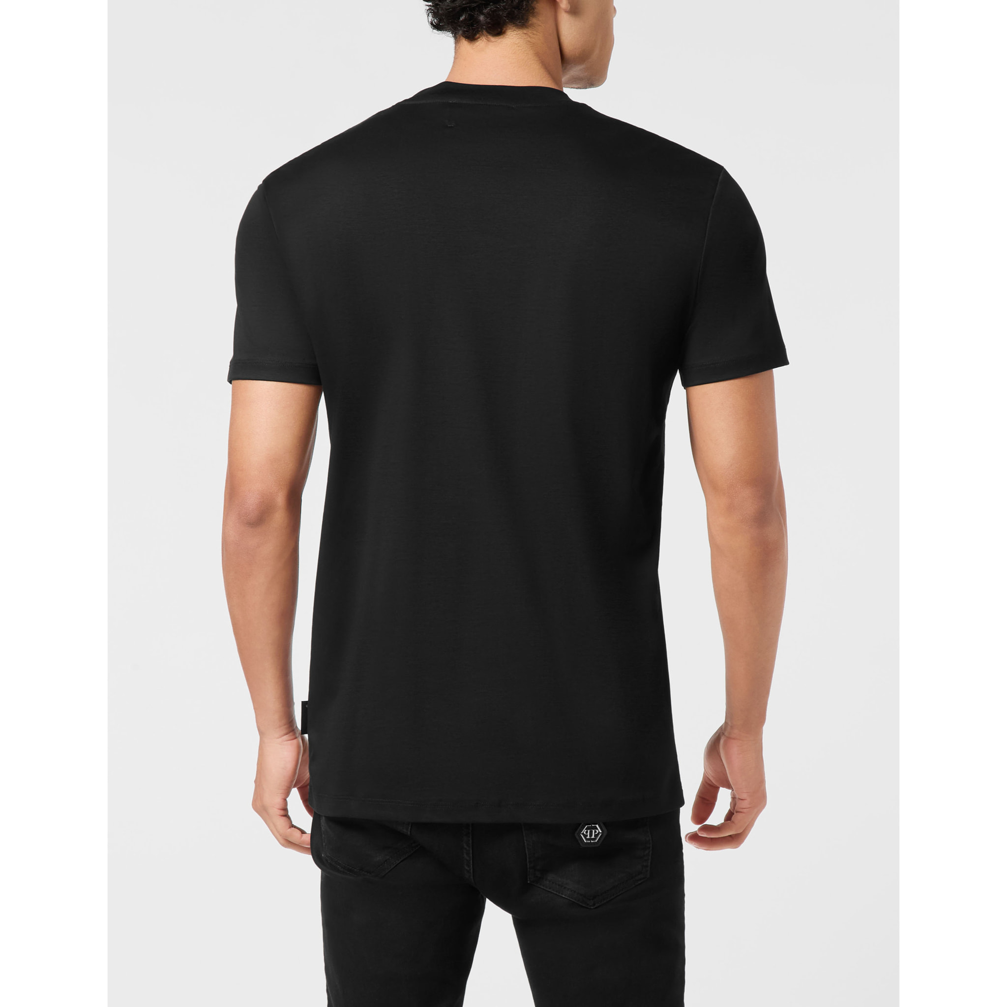 PHILIPP PLEIN Camiseta de cuello redondo y manga corta SKULL
