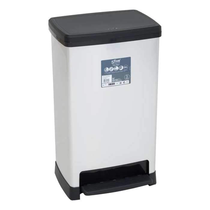 Poubelle 50L à pédale