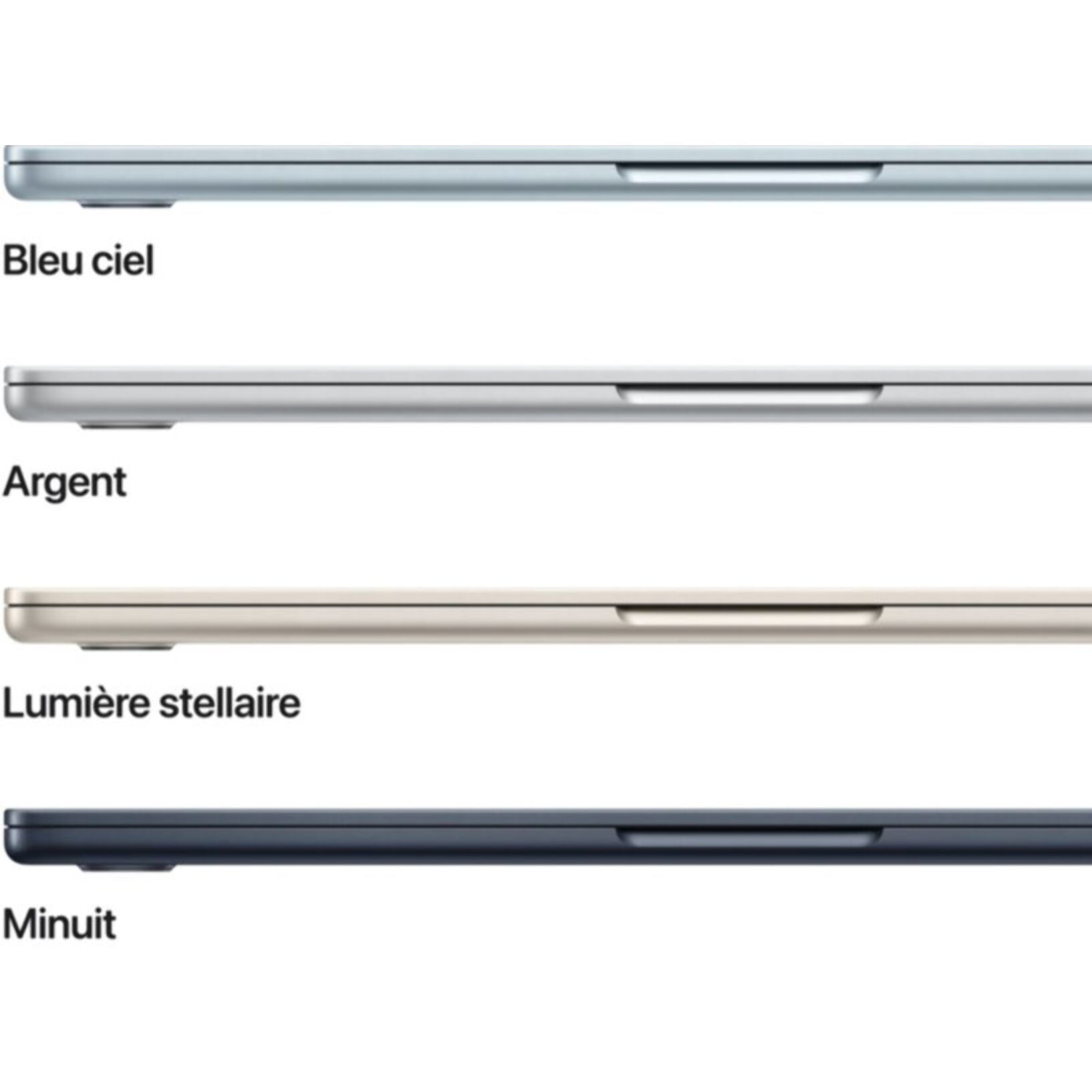 Ordinateur Apple MACBOOK Air 13,6" Puce M4 CPU 10 / GPU 10 cœurs Mémoire RAM 16Go Stockage 1To SSD Retina Argent