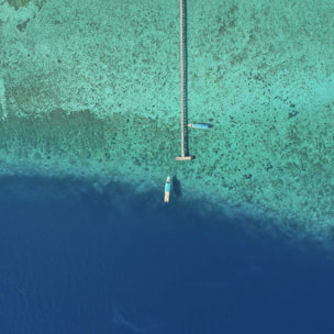 Tableau blue lagoon Tableau alu Dibond