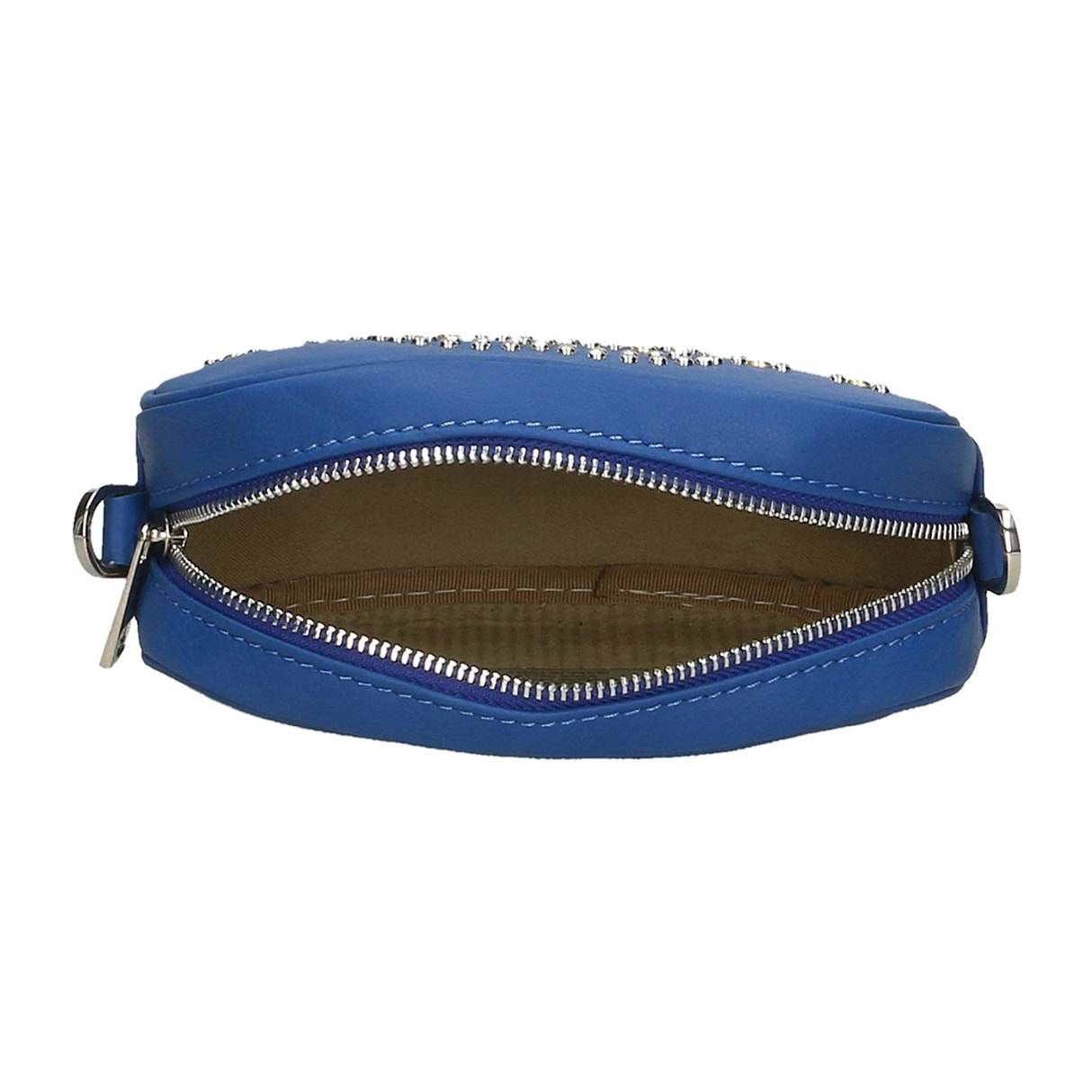 Borsa marsupio da donna in vera pelle sauvage con borchie. Prodotto artigianale italiano. Made in Italy - 12.0 x 19.0 x 7.0 cm