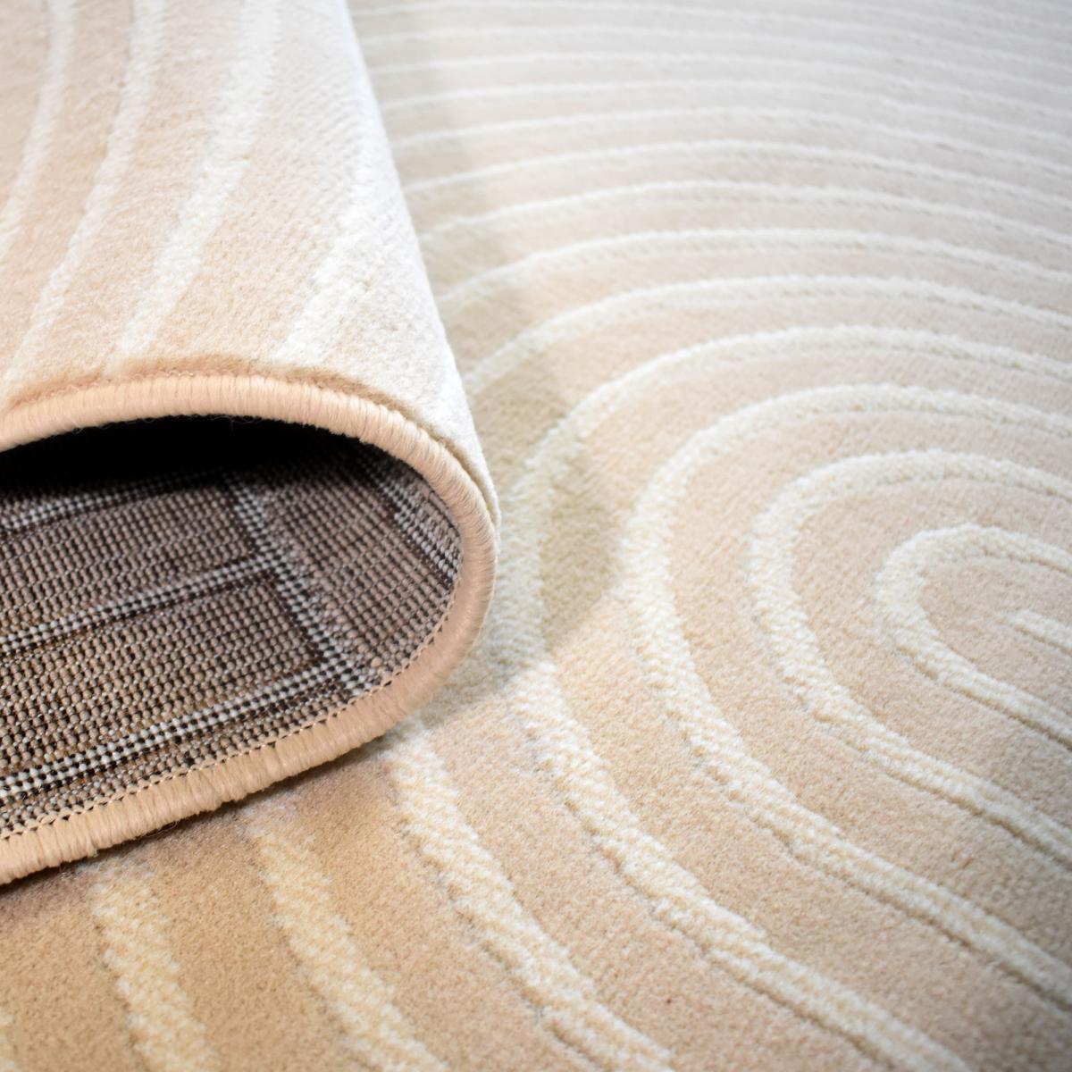 Tapis salon et chambre tissé motif arc-en-ciel SUDU