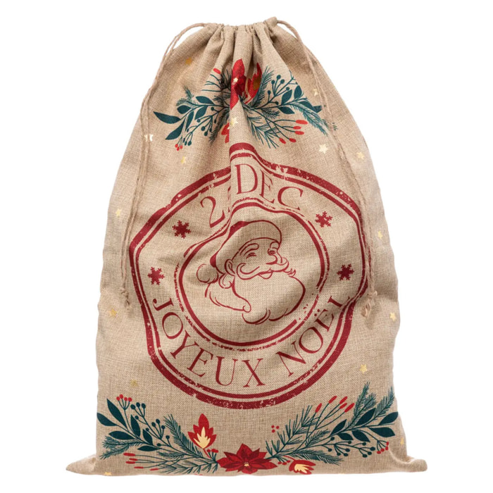 Hotte Poinsettia Imprimée 50 x 70 cm